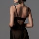 Черна секси нощница с прашки Perisia