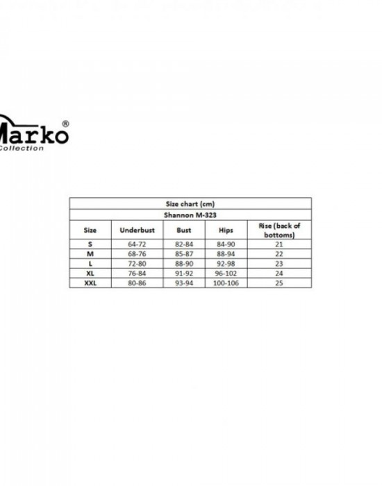 Бански костюм от две части в оранжево Shanon M-323-31 Marko - Бански две части - Belio.bg