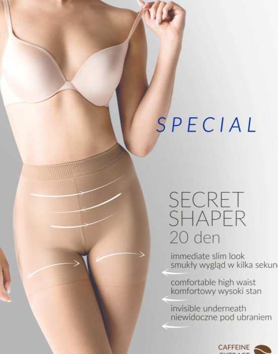 Моделиращи чорапогащи в телесен цвят SECRET SHAPER 20-5 NEUTRO