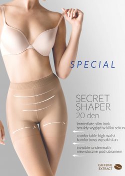 Моделиращи чорапогащи в бежов цвят SECRET SHAPER 20-5 BEIGE