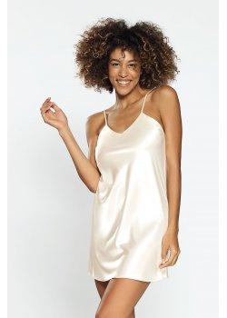 Сатенена нощница в цвят екрю KAREN