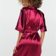 Сатенен дамски халат в цвят бордо Nable 100