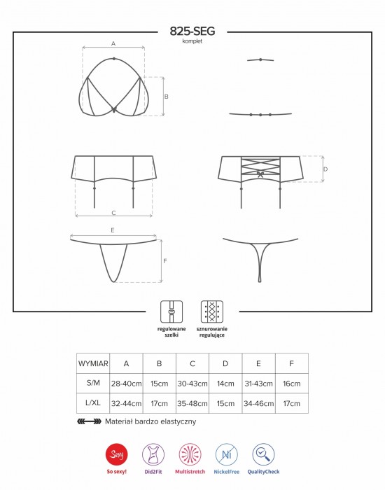 Секси комплект от три части 825-SEG-6