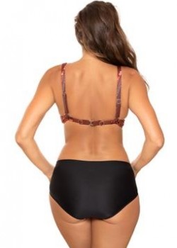 Бански костюм от две части в оранжево и розово Sakura M-699-3