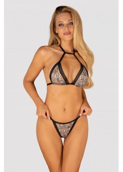 Секси комплект в черно и бяло XENITA