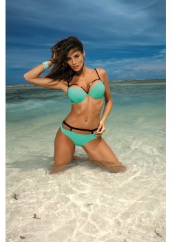 Бански костюм от две части в цвят мента Nathalie M-391-1