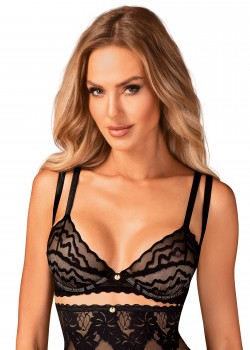 Дантелен сутиен в черен цвят Arienna