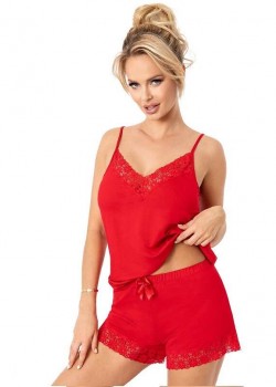 Niki къса пижама в червено