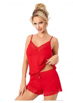 Niki къса пижама в червено