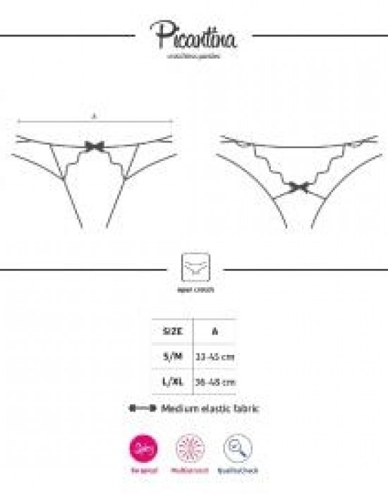 Еротични прашки в черен цвят Picantina 