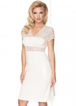 Секси нощница Koszulka-Cameron-Ecru-Ecru