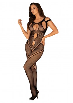 Целокупно мрежесто боди Bodystocking-G322-Czarne-Czarny