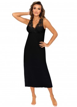 Нощница Koszulka-Kristina-Long-Black-Black