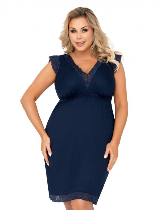 Нощница Koszulka-Vera-Plus-Dark-Blue-Granatowy
