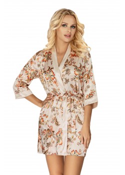 Секси халат Szlafrok-Paris-Light-Beige-Jasny-Be