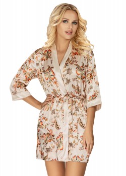 Секси халат Szlafrok-Paris-Light-Beige-Jasny-Be