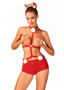 Секси комплект Komplet-Ms-Reindy-Czerwony-Czerwony