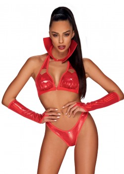 Секси комплект Komplet-Vampines-Czerwony-Czerwony