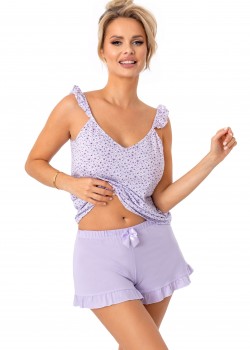 Дамска пижама Piama-Fiorella-Top-Liliowy