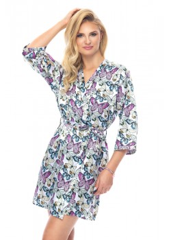 Луксозен секси халат Szlafrok-Dilara-Butterflies-Butterflies