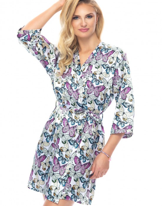 Луксозен секси халат Szlafrok-Dilara-Butterflies-Butterflies