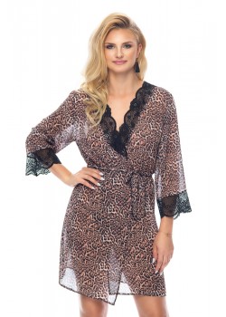 Луксозен секси халат Szlafrok-Yamila-I-Leopard-Leopard