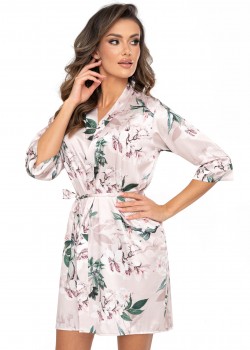 Секси халат Szlafrok-Nelly-Dark-Beige-Dark-Beige