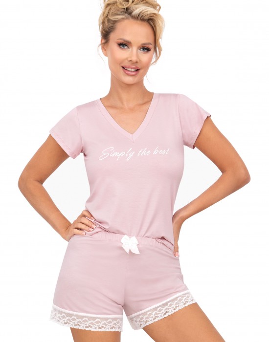 Дамска пижама Piama-Simply-12-Powder-Pink-Powder-Pink