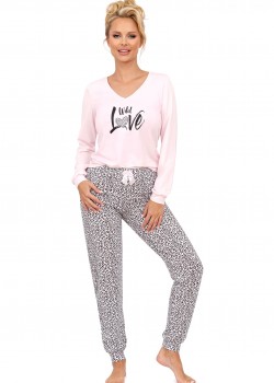 Дамска пижама Piama-Pantera-Long-Pink-Pink