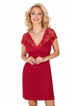 Нощница Koszula-Ismena-Burgund-Burgundowy