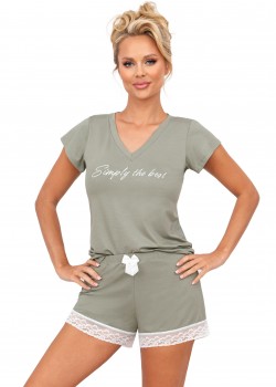 Дамска пижама Piama-Simply-12-Olive-Olive