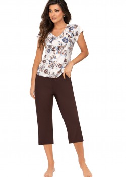 Дамска пижама Piama-Naomi-34-Brown-Brown