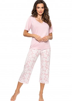 Дамска пижама Piama-Rosalia-34-Pudrowy-R