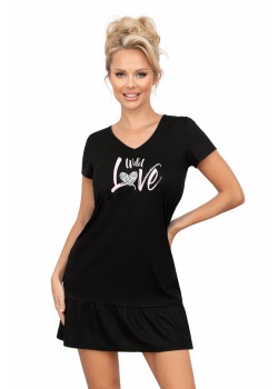 Нощница Koszula-Pantera-Black-Black