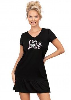 Нощница Koszula-Pantera-Black-Black