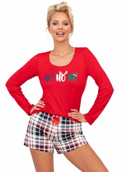 Дамска пижама Piama-Ho-Ho-II-12-Red-Red