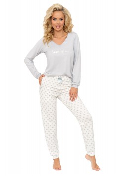 Дамска пижама Piama-Maya-Long-Ecru-Ecru