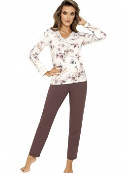 Дамска пижама Piama-Belinda-Long-Ecru-Ecru