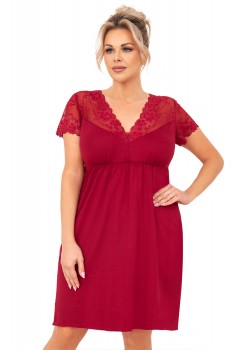 Нощница Koszula-nocna-Livia-Plus-Burgundowa-Bordowy