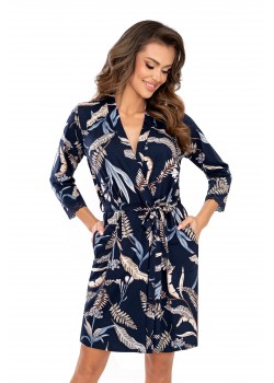 Секси халат Szlafrok-Helen-Dark-Blue-Dark-Blue