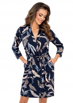Секси халат Szlafrok-Helen-Dark-Blue-Dark-Blue