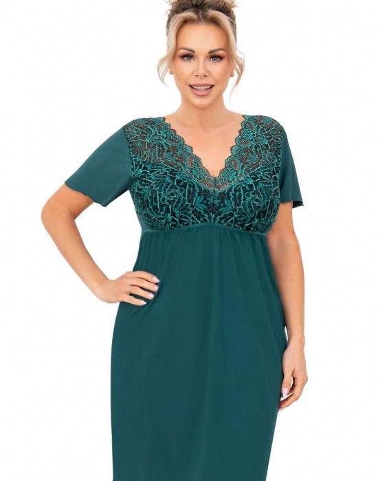 Нощница Koszula-nocna-Melania-Plus-Green-Zielony