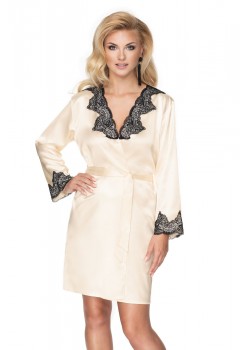 Луксозен секси халат Szlafrok-Juniper-Cream-Kremowy
