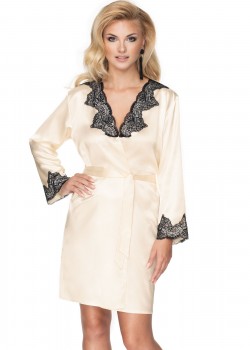 Луксозен секси халат Szlafrok-Juniper-Cream-Kremowy