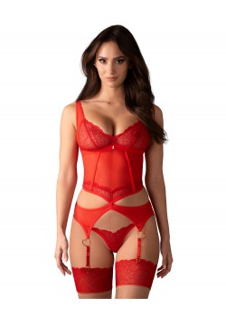 Корсет Gorset-Cupide-Desir-stringi-Czerwony