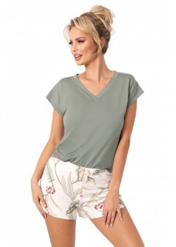 Дамска пижама Piama-Michelle-Short-Oliwkowy