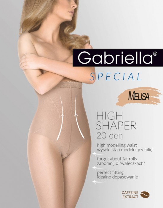 Чорапогащник в цвят Melisa High Shaper 20 DEN Gabriella - Чорапогащи - Belio.bg