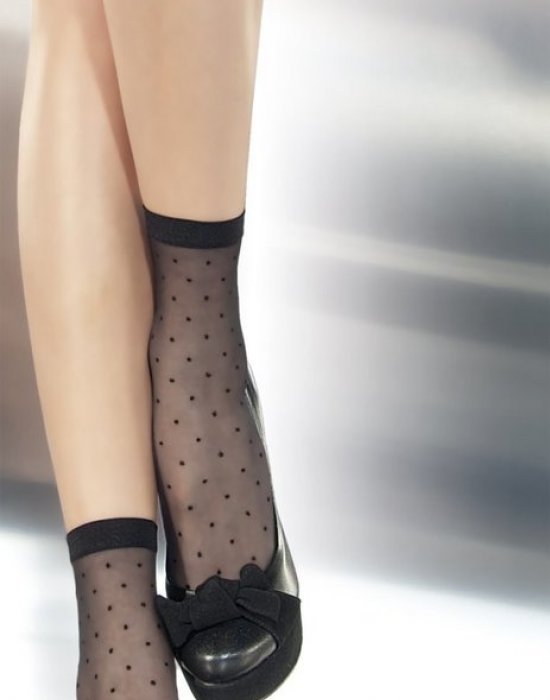 Дамски къси чорапи в черен цвят Trinity 20 DEN Fiore - Чорапи - Belio.bg