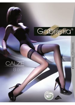 Фини чорапи със силиконова лента в неутрален цвят 8 DEN