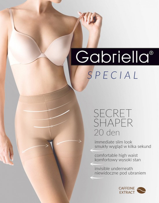 Моделиращ чорапогащник в бежов цвят SECRET SHAPER 20 Gabriella - Чорапогащи - Belio.bg